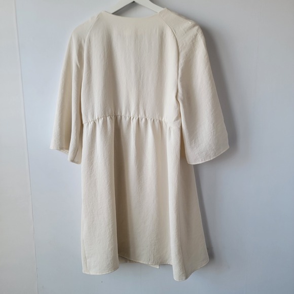 ba&sh women's button front cath mini dress size 8 V-neckline short sleeve - Picture 2 of 7